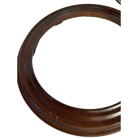 Wood Frames Round Van Hygan & Smythe 11.25 X 8.5 In Light-Med-Dark Shades - Picture 2 of 8